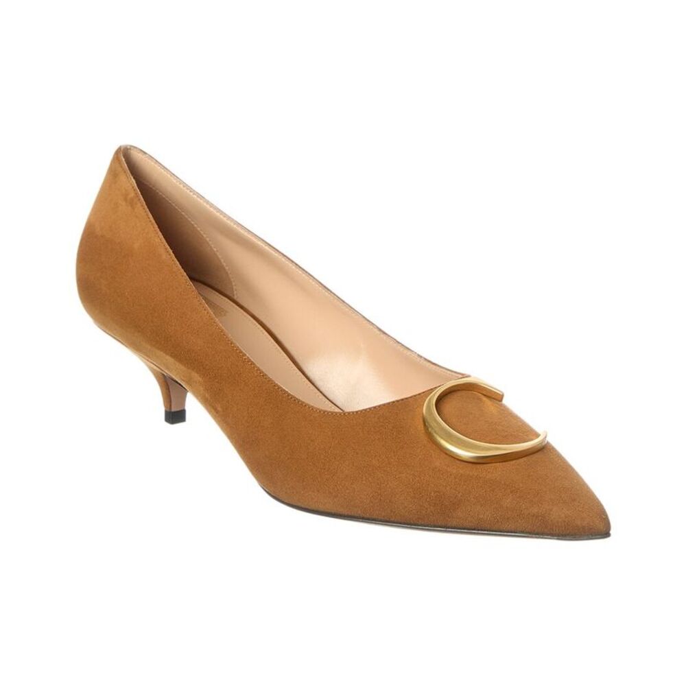 Dior Initial Suede Pump, Brown